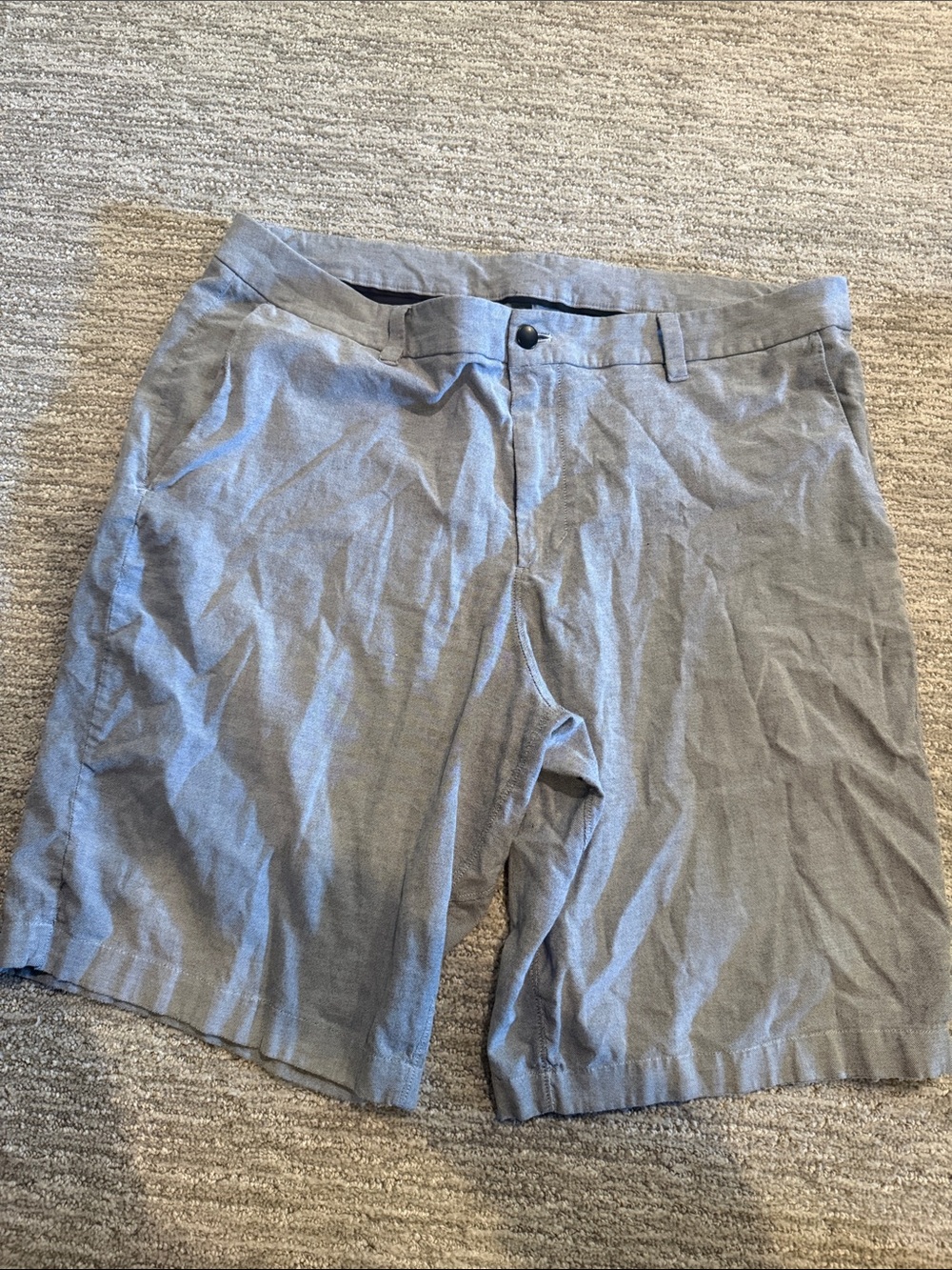 lululemon athletica Men's Flat-Front Shorts in Light Gray